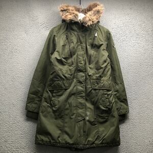 1 Madison Expedition Heritage Collection Lined Parka Jacket Hoodie Womens Medium